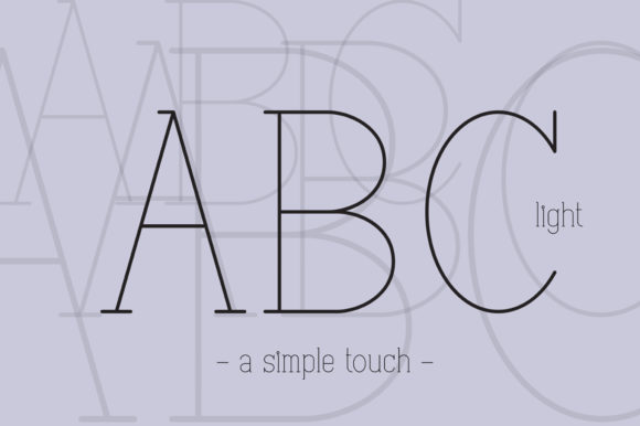 ABC Light: A Clean Serif Font for Modern Branding