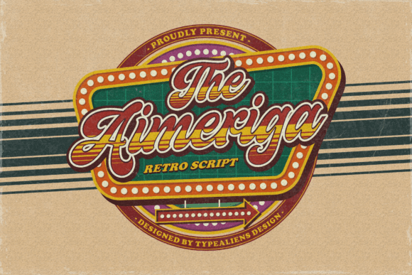 Aimeriga: A Vintage Script Font for Thoughtful Branding