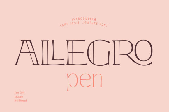 Allegro Pen: A Vintage Display Font for Scroll-Stopping Visuals