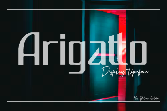 Arigatto: A Square-Lettered Display Font for Elegant Branding