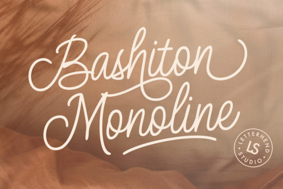 Bashiton Monoline: A Vintage Script Font for Elegant Branding