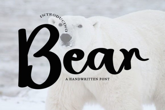Bear Script Handwritten Font for Makers