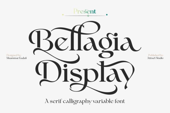 Bellagia Display: A Vintage Serif Font for Elegant Branding