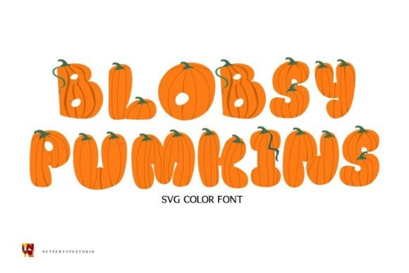 Blobsy Pumpkins: A Cheerful Color Font for Playful Editorial Moments