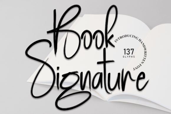 Book Signature: A Delicate Script Handwritten Font for Editorial Design