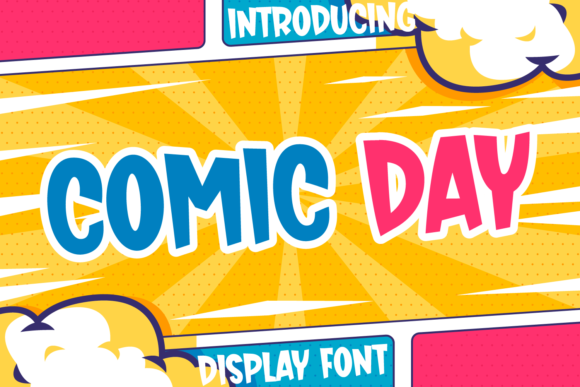 Comic Day: A Bold Display Font for Creative Projects