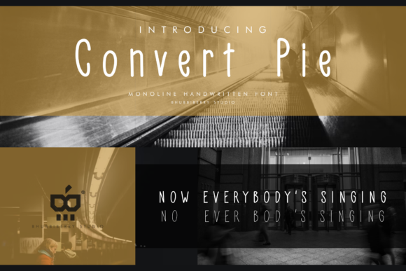 Convert Pie: A Clean Handwritten Font for Real Branding