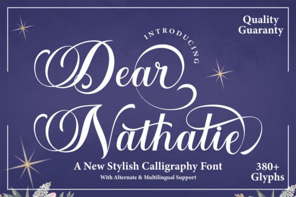Dear Nathalie: A Modern Script Handwritten Font for Digital Branding