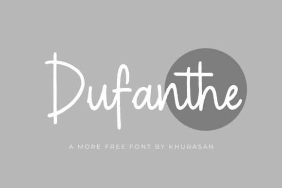 Dufanthe Handwritten Font for Crafters & Small Shops