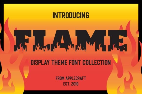 Flame Decorative Font for Bold Digital Branding