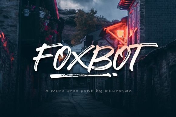 Foxbot: A Modern Brushed Handwritten Font for Branding