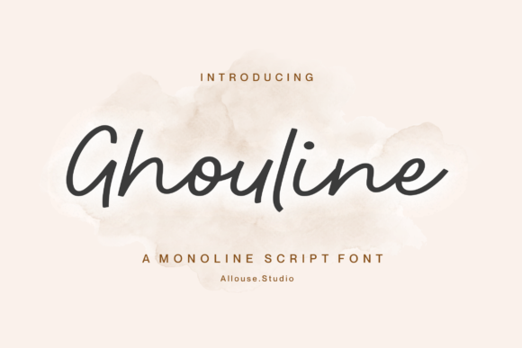 Ghouline: A Delicate Script Font for Editorial Elegance