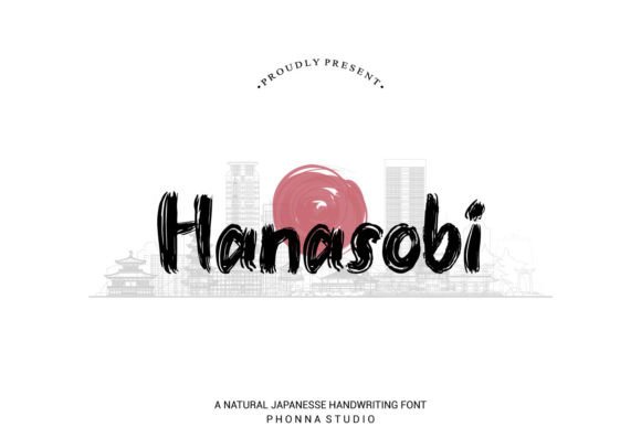 Hanasobi: A Japanese Bold Handwritten Font for Brand Personality