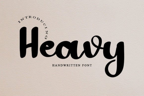 Heavy: A Script Handwritten Font for Scroll-Stopping Branding