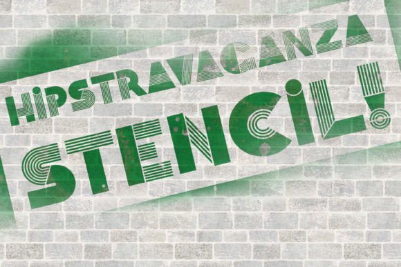 Hipstravaganza Stencil: A Flashy Retro Display Font for Digital Branding