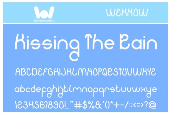 Kissing the Rain Font for Small Business Branding