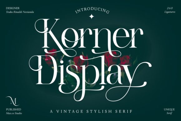 Korner: A Vintage Serif Font for Elegant Digital Branding