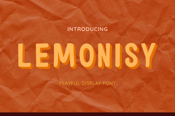 Lemonisy: A Playful Color Font for Handmade Creators