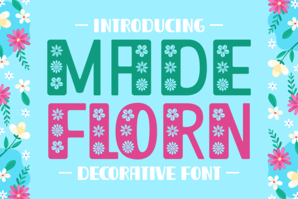 Made Florn Floral Decorative Font for Handmade Creators