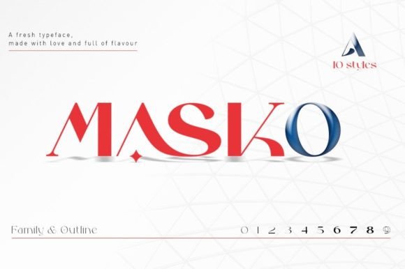 Masko: A Modern Sans Serif Font for Digital Design