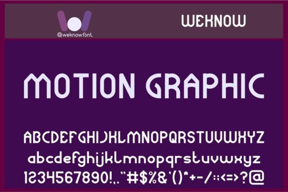 Motion Graphic Font for Modern Digital Branding
