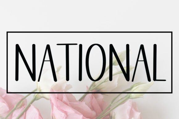 National Handwritten Font for Makers