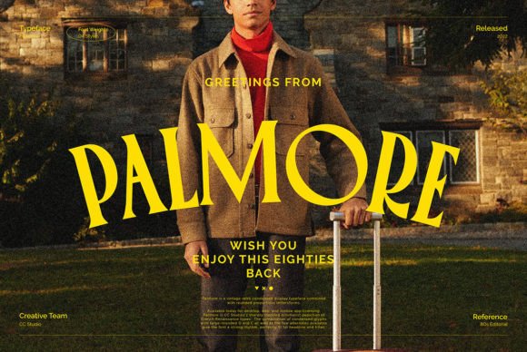Palmore: A Vintage Retro Condensed Serif Font for Digital Branding