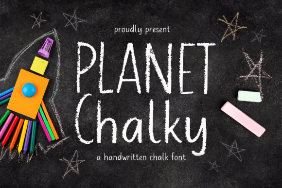 Planet Chalky: A Handwritten Display Font with Authentic Charm