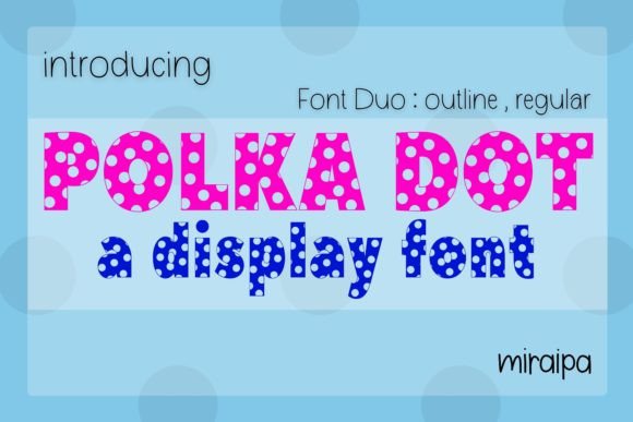 Polka Dot Duo Font for Playful, Professional Branding