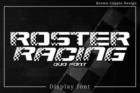 Roster Racing: A Race-Styled Decorative Font for Editorial Impact