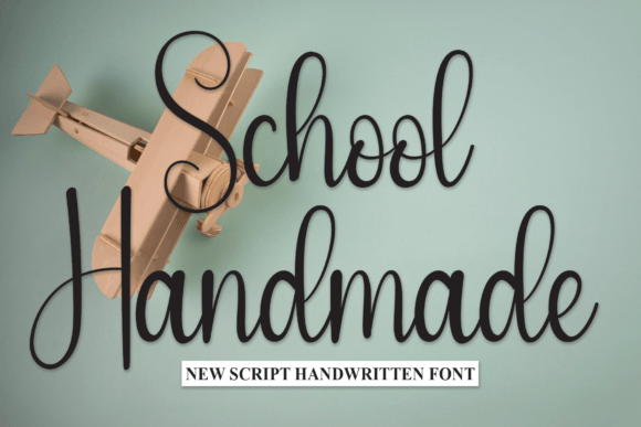 School Handmade Font: Sweet & Friendly Script Handwritten Fonts for Marketers