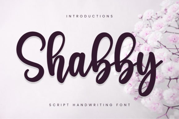 Shabby: A Sweet Cursive Handwritten Font for Joyful Editorial Design