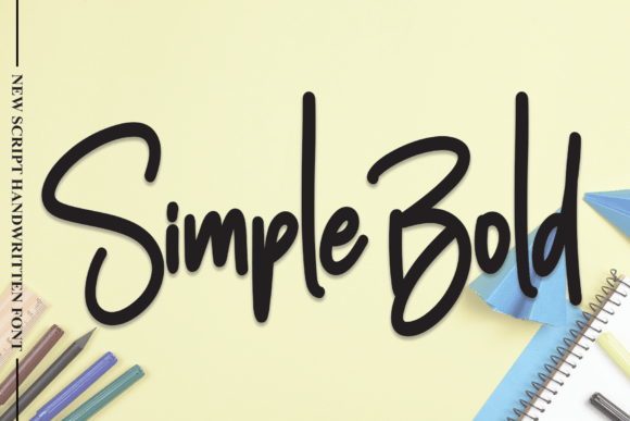 Simple Bold: A Romantic Script Handwritten Font for Small Business Branding