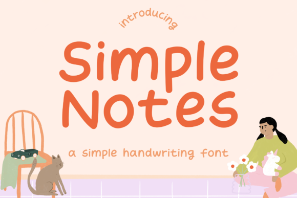 Simple Notes Handwritten Font for Crafters & Sellers