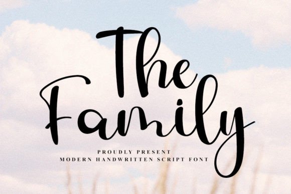 The Family Script Handwritten Font for Makers