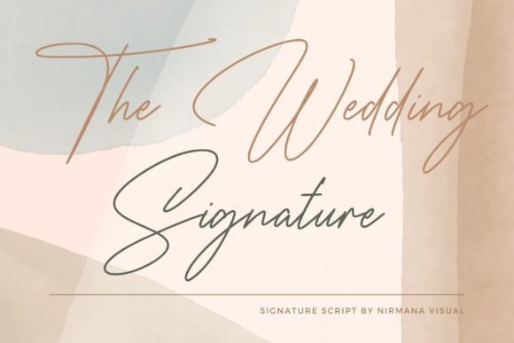 The Wedding Signature Script Font for Handmade Creators