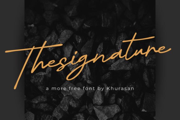 Thesignature Font for Clear, Confident Campaign Typography
