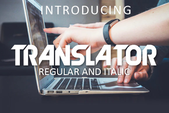Translator Font: A Futuristic Display Typeface for Bold Campaigns
