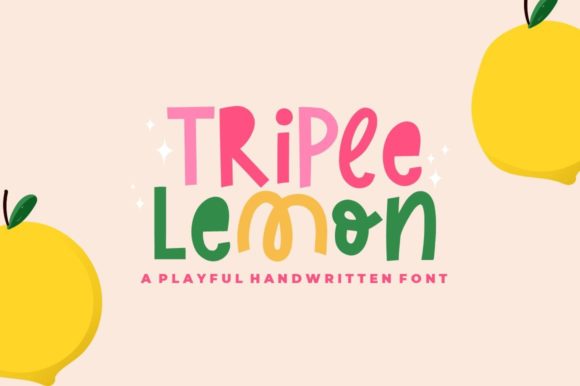 Triple Lemon Display Font for Handmade Creatives