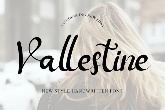 Vallestine Script Handwritten Font for Modern Branding