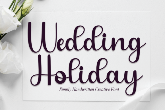 Wedding Holiday Script Font for Handmade Brands