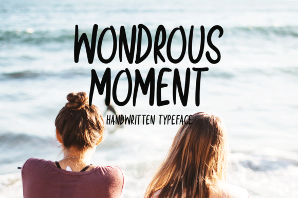 Wondrous Moment Display Font for Creative Branding